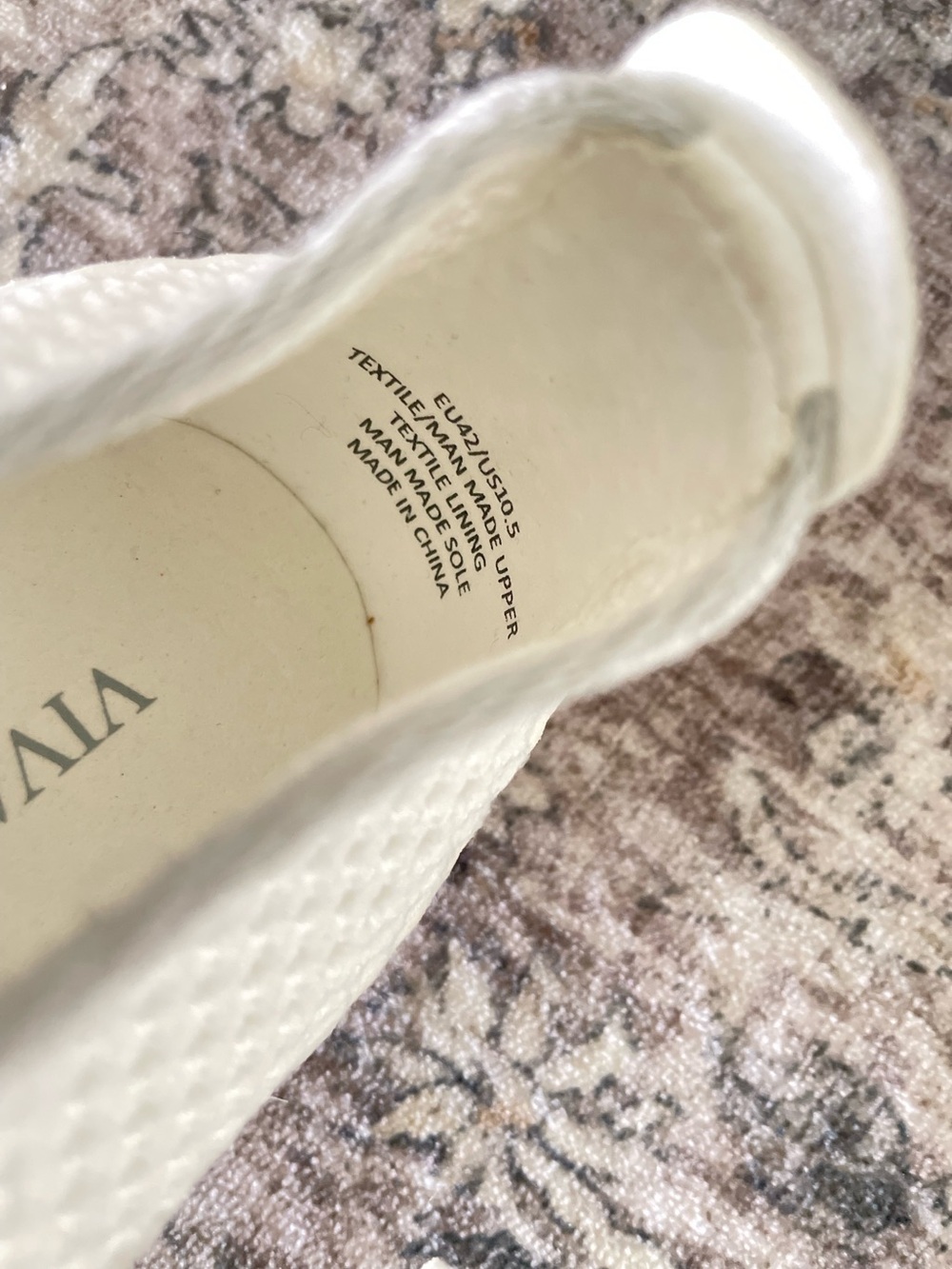 Vivaia Cecily White Mesh Ballet Sneaker Sneakerina Size 10.5 - Picture 9 of 14